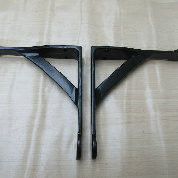 Par Sort Penny End Hyldebeslag 6" for engroshandel hos IronmongeryWorld