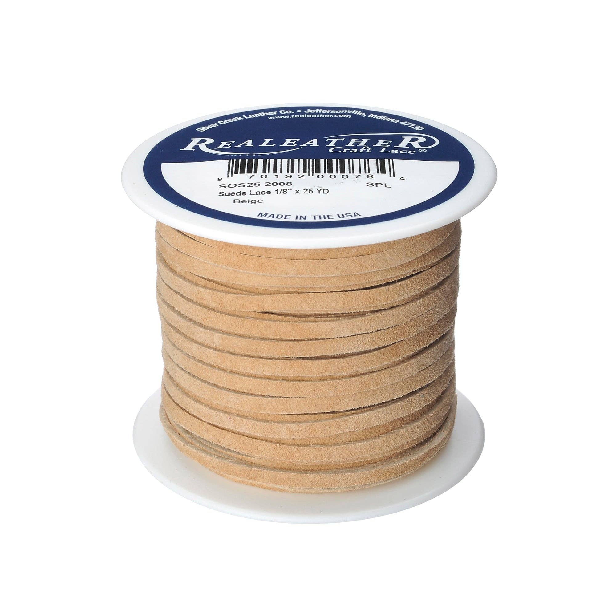 Realeather - Vendita all'ingrosso Attrezzature per lavoretti e fai da te - Rocchetto di camoscio, 1/8" x 25 yds8