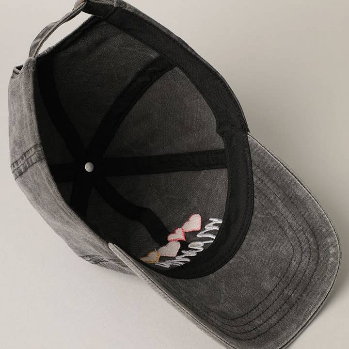 Fashion City - Wholesale Baseball Cap - Women's - Mama with Heart Embroidery Baseball Dad Hat Cap3