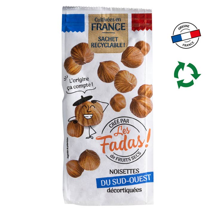 Les Fadas de Fruits Secs – Engroshandel Nødder – HASSELNØDDER AFSKALLEDE FRANSK OPRINDELSE 7x140g