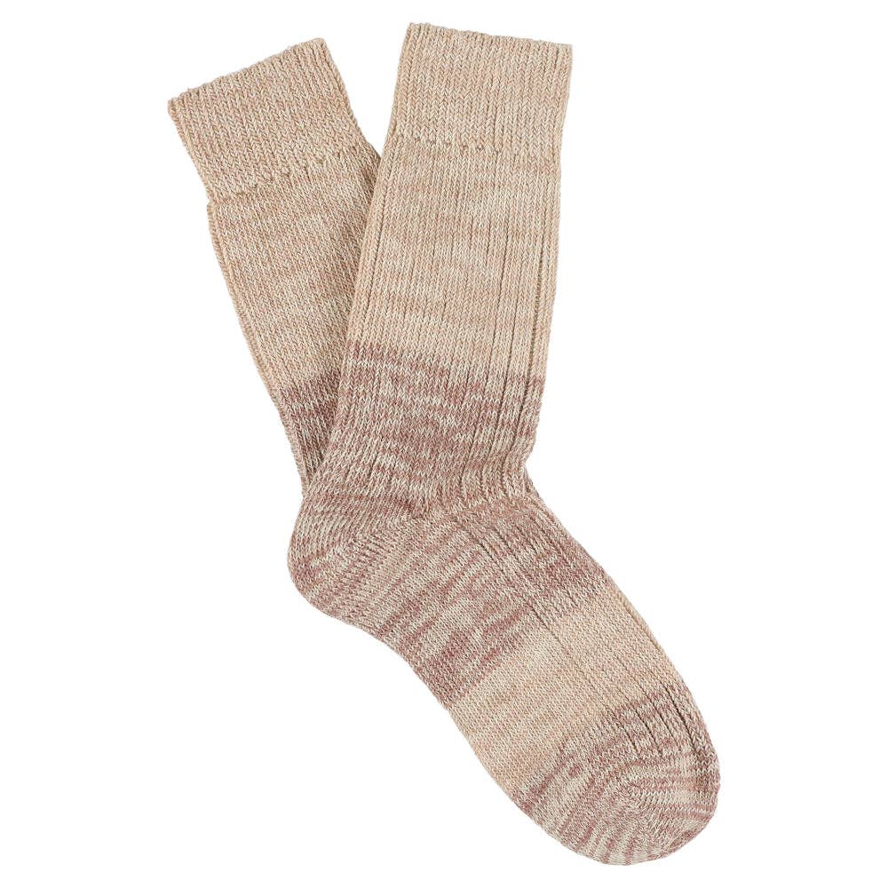ESCUYER - Wholesale Socks - Women's - Women Melange Block Socks - Pink0