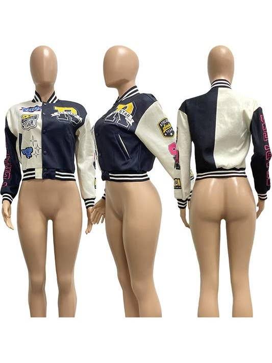 Flarix - Wholesale Jacket - Women's - graphic varsity jacket10