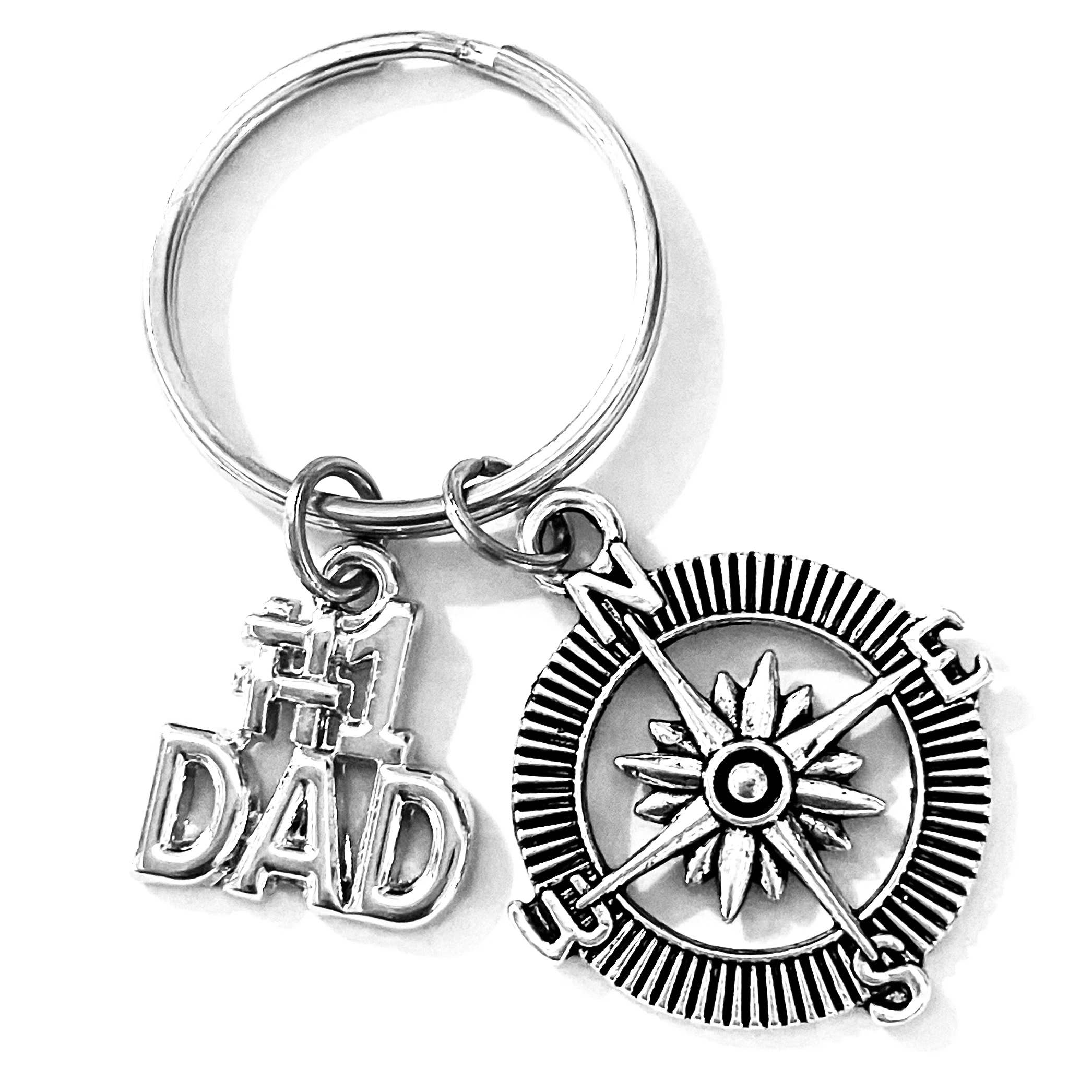 Broken Record Boutique – Engroshandel Nøglering - Herre – Fars dag #1 Far Charm nøgleringe nøgleringe til mænd4
