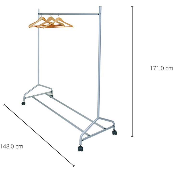 MEDEL OFFICE - Wholesale Coat Rack - Portable Metal Clothes Rack with Wheels for 40 Hangers1