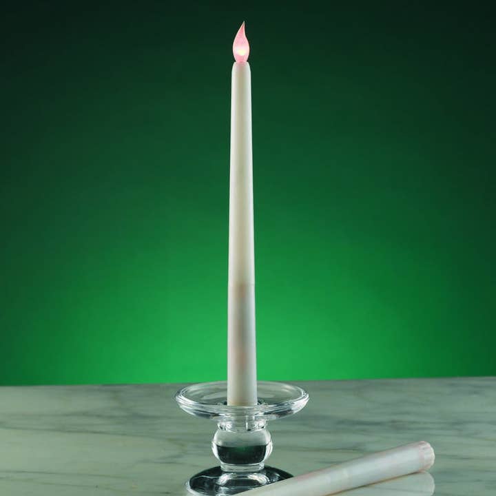 Biedermann & Sons - Wholesale Tapered Candle/Candlestick - Led White Wax Taper Candle - Set of 20