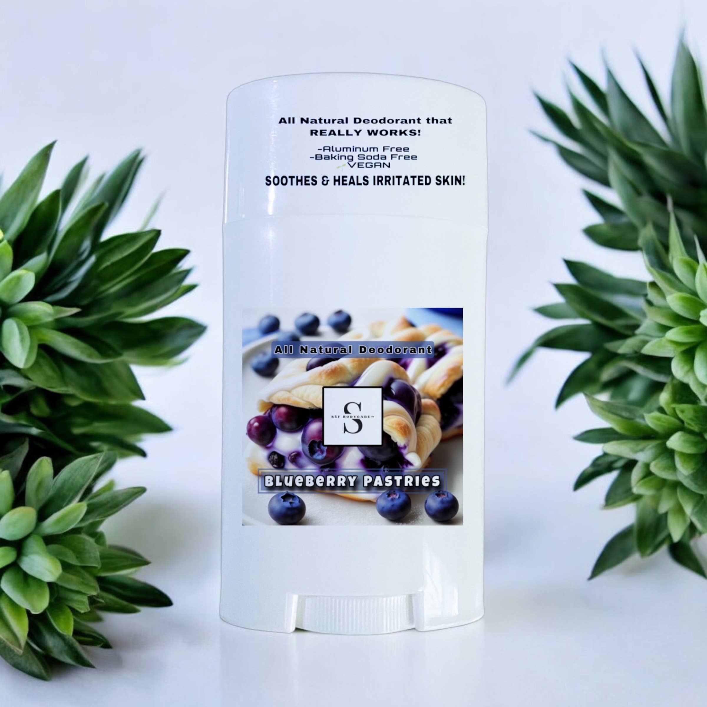 SĀF Body Care - Wholesale Deodorant - Women's - Blueberry Pastries Natural Deodorant, Aluminum Free, Vegan3