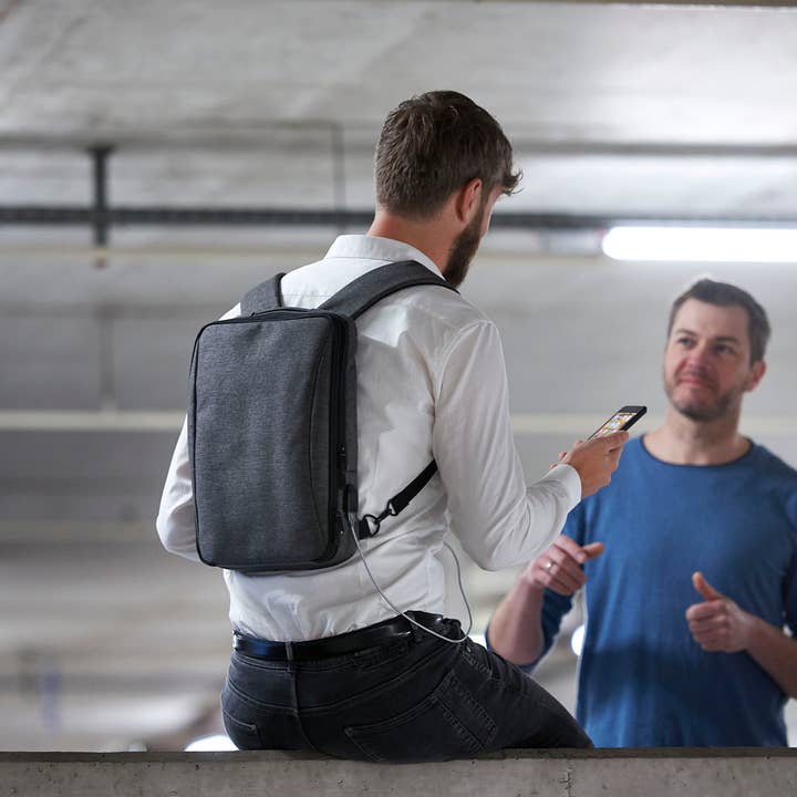 Troika, Duke Baron & Paperthinks by Brand Node, Inc. - Wholesale Backpack - Men's - Troika Smart Slim Profile Laptop and Tech Organizer Backpack