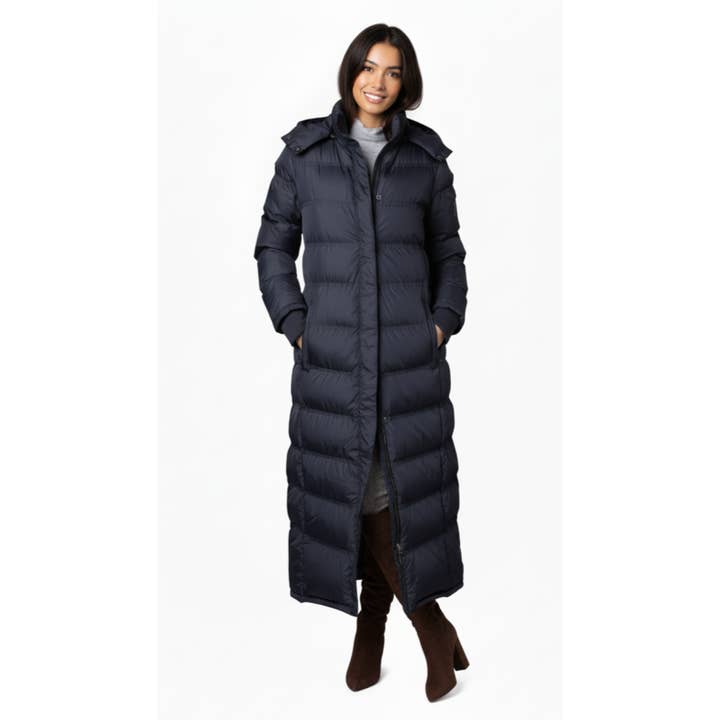 u2wear Women Full Length Puffer Coat - Warm, Stylish, and Durable for wholesale by The Whole Shebang