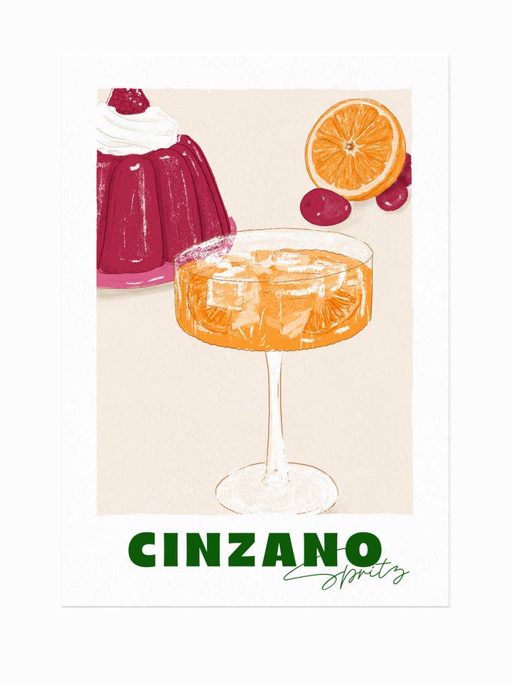 Cinzano Spritz anzeigen für den Großhandel von Septembre Papeterie