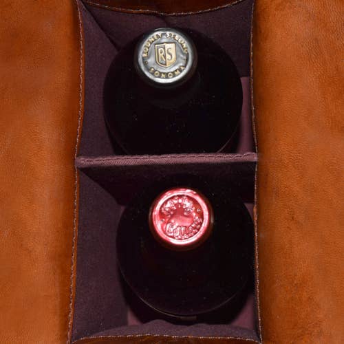 Jay mataji Handicrafts - Wholesale Wine Tote - Leather Wine Case, Personalized Leather Wine Bag, Groomsmen