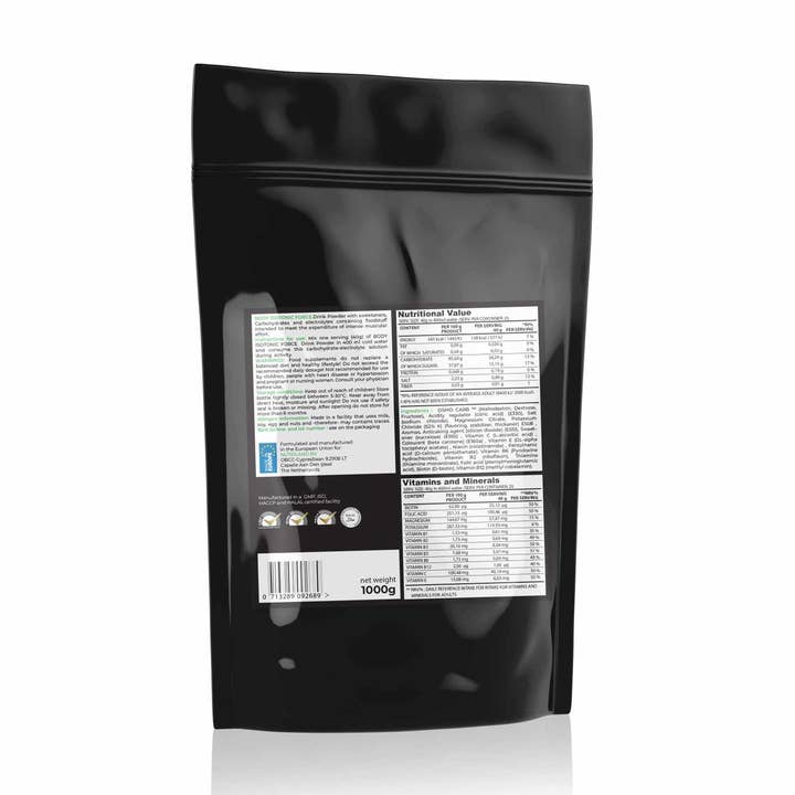 BMXX Sports Nutrition - Wholesale Sports/Energy Drink - ISOTONIC FORCE - Electrolytes & carbs energy - 1000g1