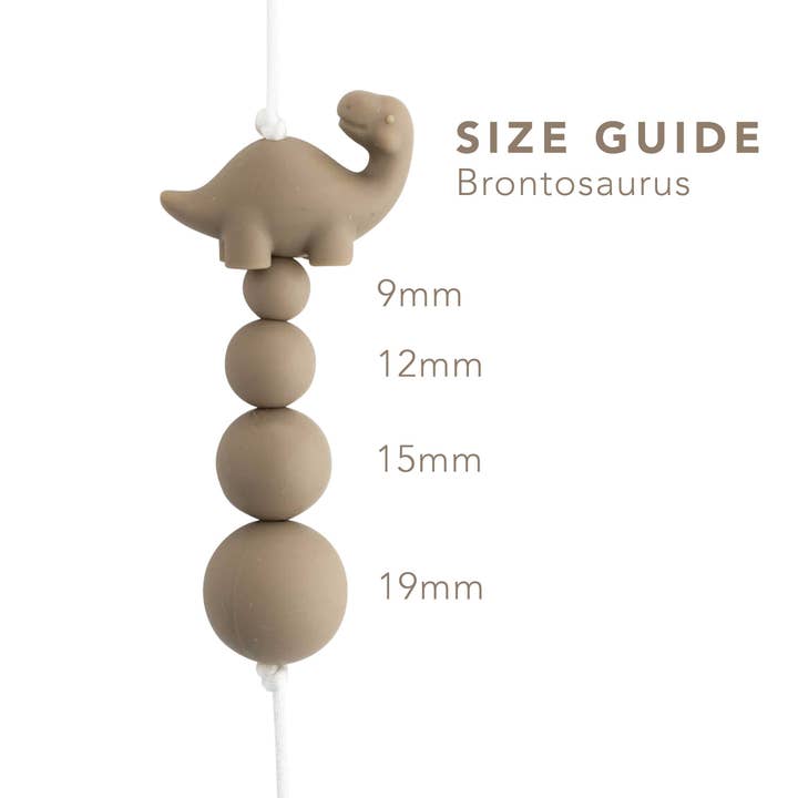 Southern Peach 3D Brontosaurus Silicone Focal Beads for wholesale on Faire1