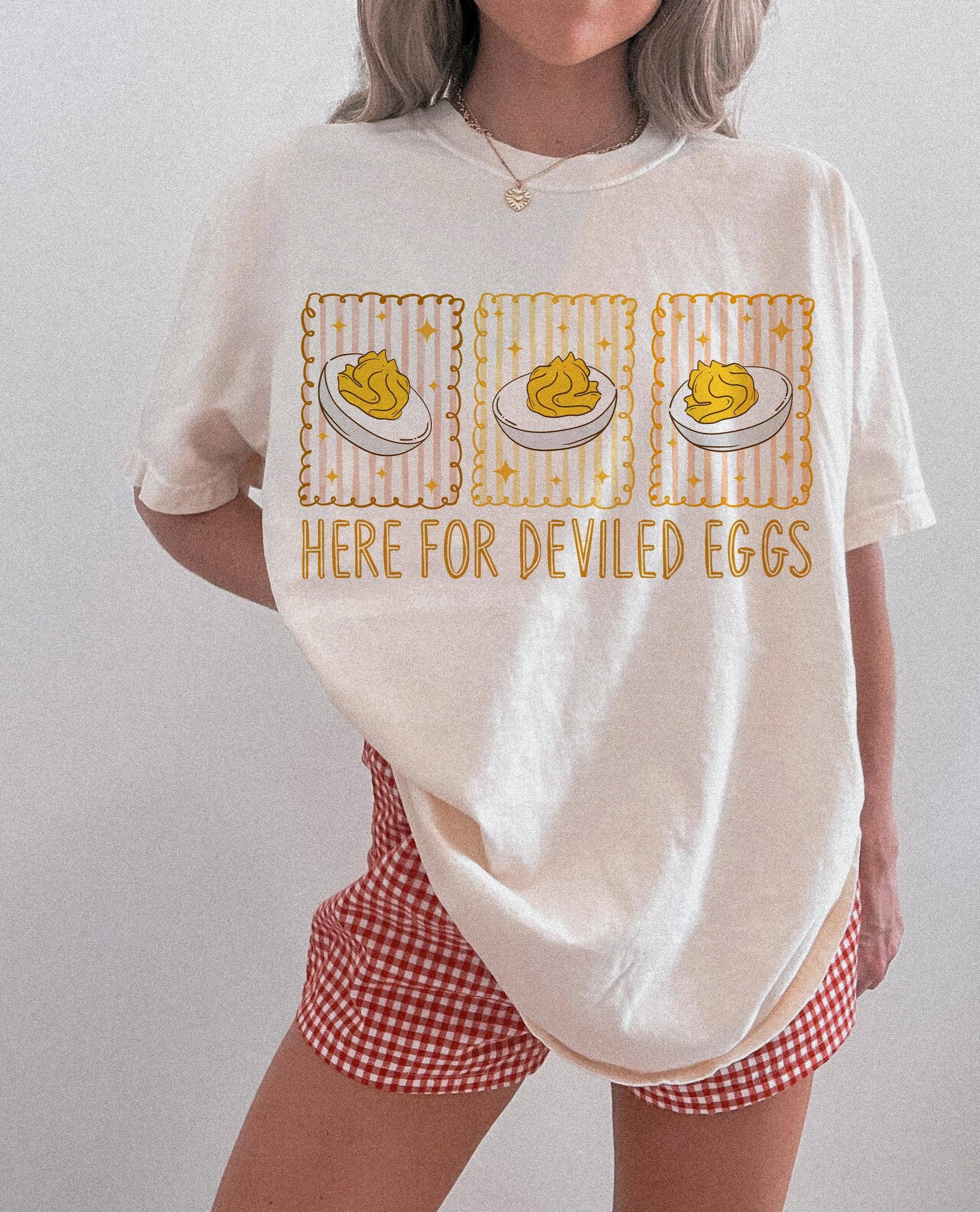 NVC Ecommerce LLC - Wholesale T-Shirt (Graphic) - Women's - Deviled Eggs Shirt, You Know Why I’m Here Sweatshirt6