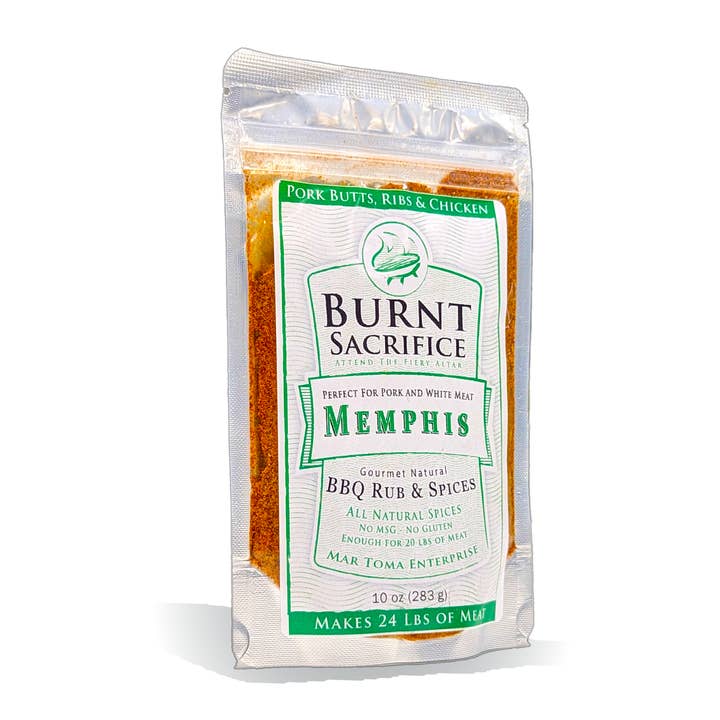 Memphis Spice Rub - 3,5 Unzen Jumbo-Einzel für den Großhandel von Burnt Sacrifice