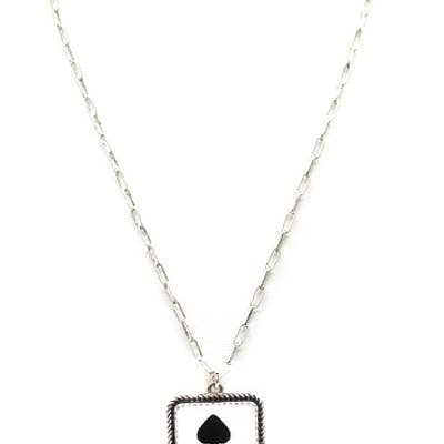 Snowing West - Wholesale Pendant/Charm Necklace - Spade K Necklace