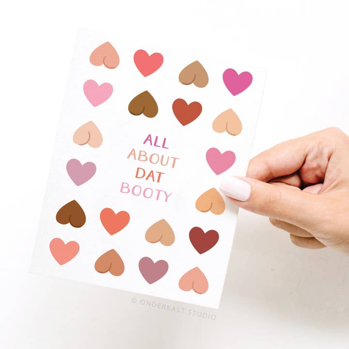 Onderkast Studio - Venta al por mayor Tarjetas de felicitación - Tarjeta de felicitación All About Dat Booty