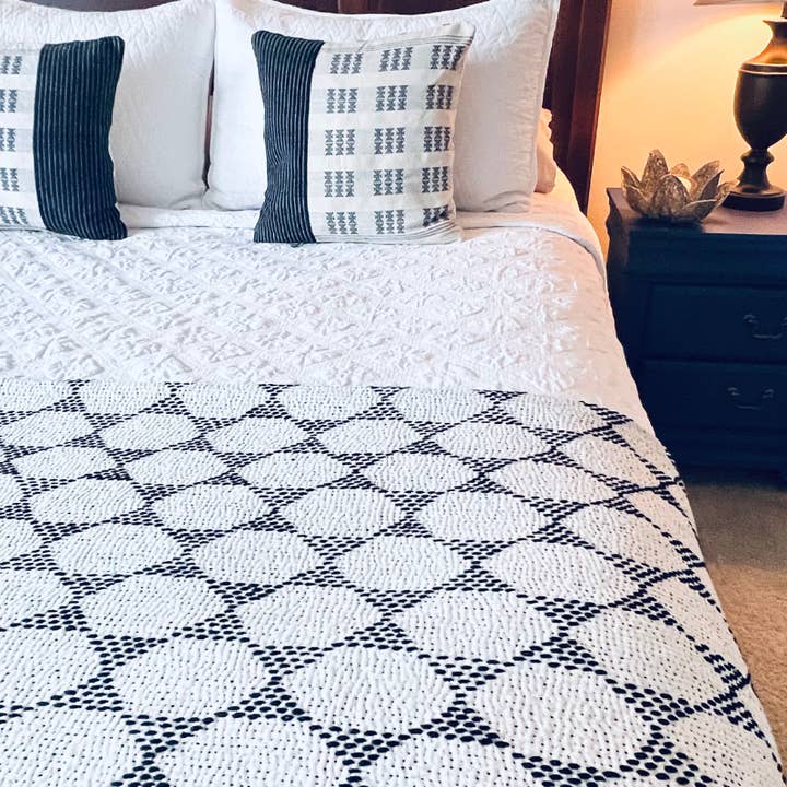 New York Cotton Kantha Throw Quilt for wholesale on Faire2