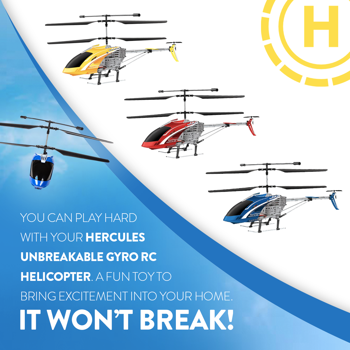World Tech Toys - Wholesale Electronic Toy - Kids & Baby - 3.5CH Hercules Remote Control UNBREAKABLE Gyro Helicopter5