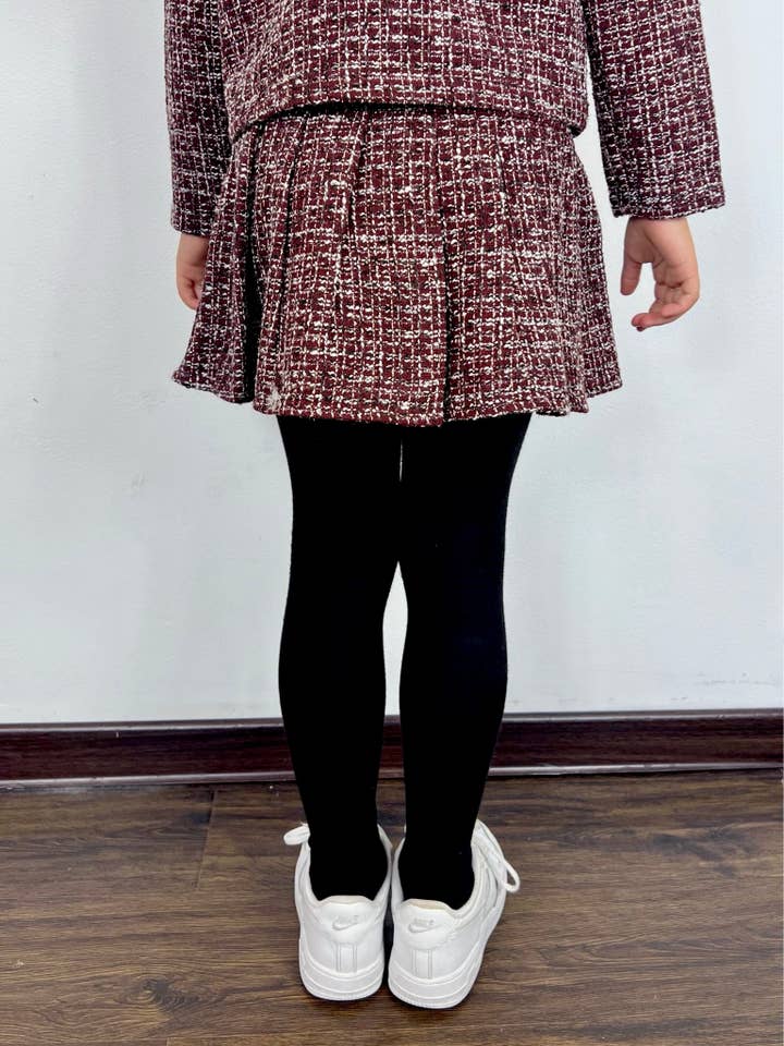 MINI MIGNON PARIS - Venta al por mayor Falda - Niños - Falda escolar plisada de tweed para niña4