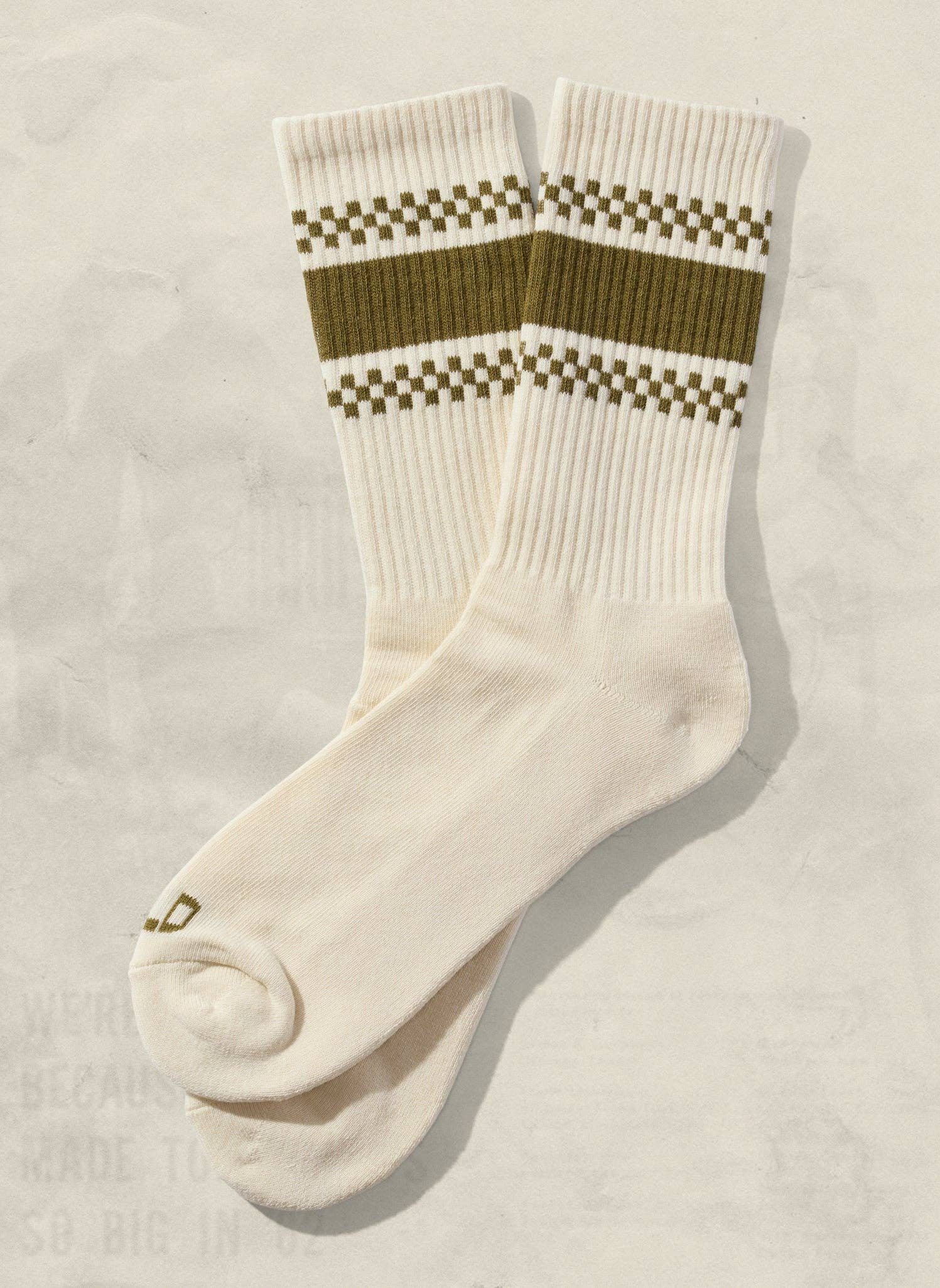 Weld Mfg. - Wholesale Socks - Unisex - Checkerboard Striped Crew Socks4