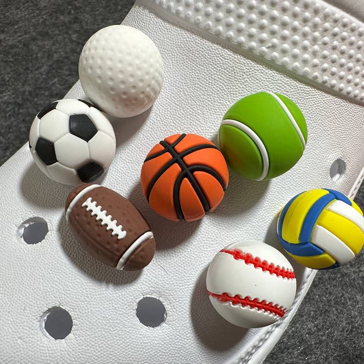 JuliesDecal - Wholesale Shoe Accessories - Pick your own 3D Sport Football Basketball Baseball Soccer and More Shoe Charms Best Quality JuliesDecalDesign