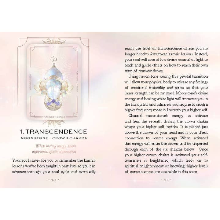 ROCKPOOL PUBLISHING - Wholesale Tarot Cards - Astral Realms Crystal Oracle: A 33 Card Deck and Guidebook