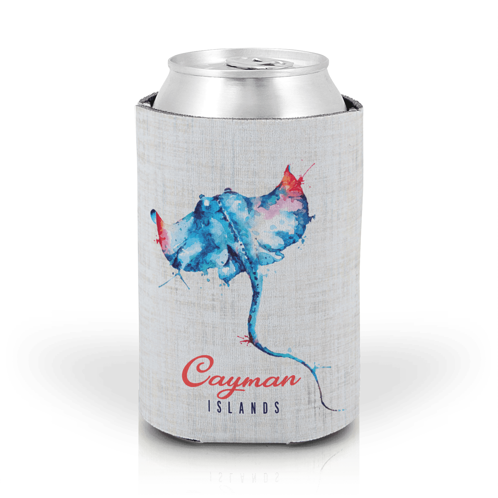 Matrix - Wholesale Drink Huggers & Koozies - Customizable Scuba Foam Can Coozie: Linen Stingray0