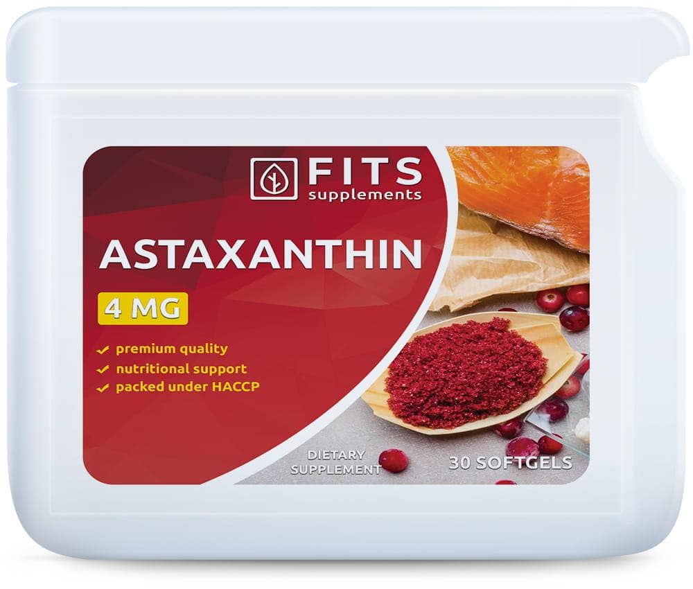 FITS - Wholesale Oral Supplement/Vitamin - Astaxanthin 4mg 30 softgels