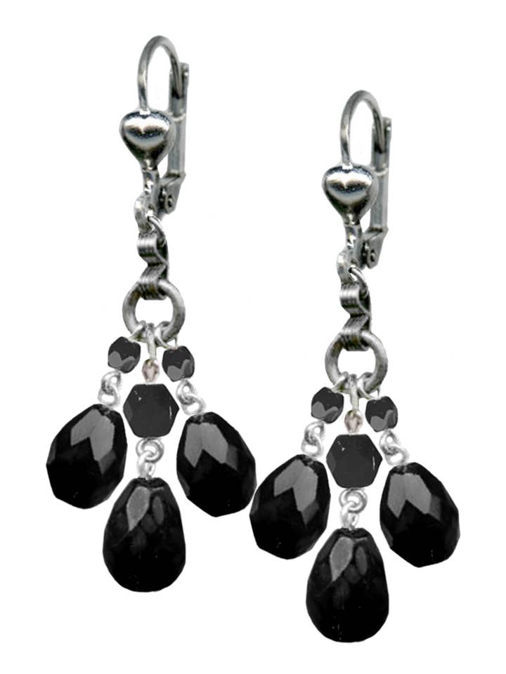 Glamware Jet Cluster Orecchini per la vendita all'ingrosso da parte di Classic Hardware