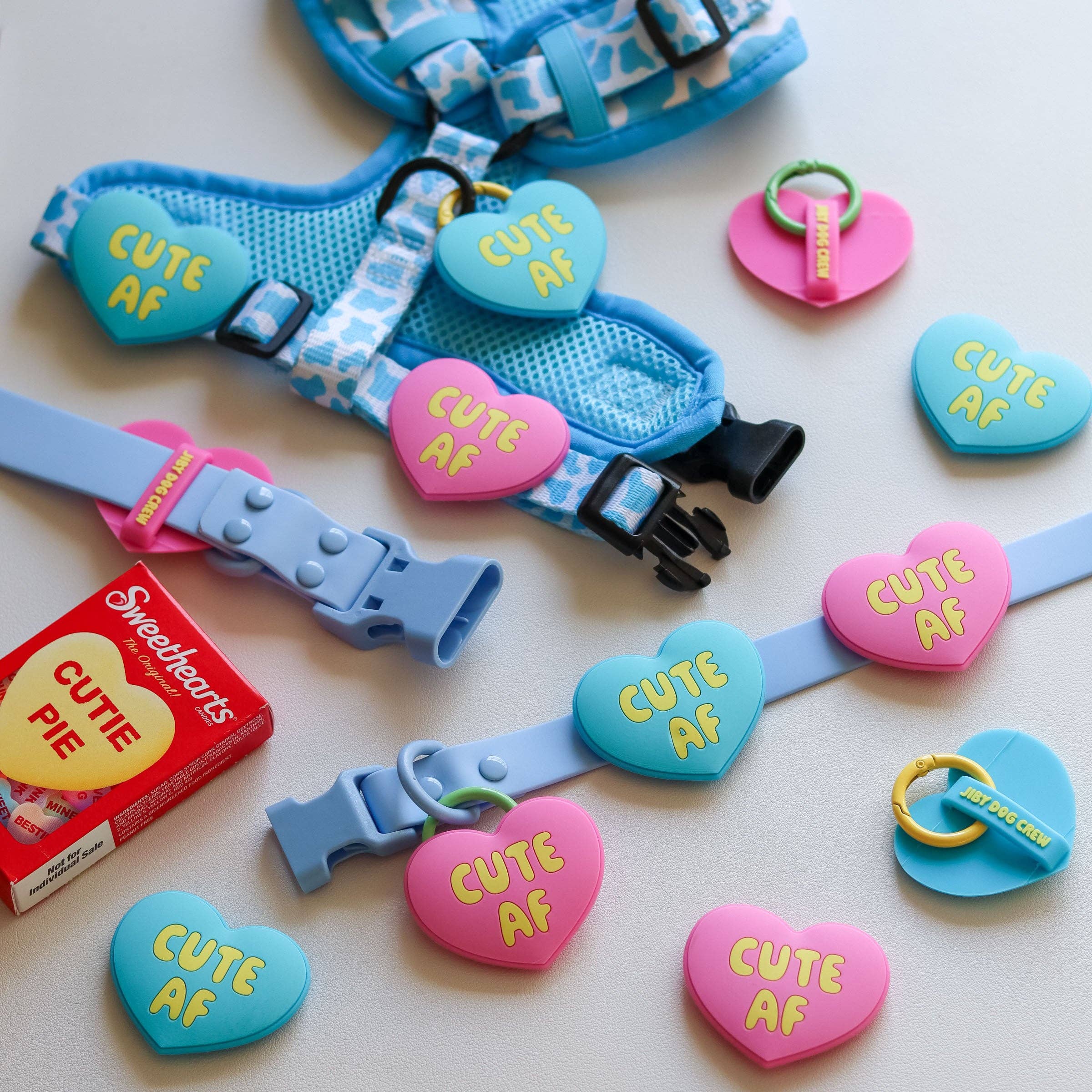 Cute AF Pink Jiby Dog Charm for wholesale on Faire2