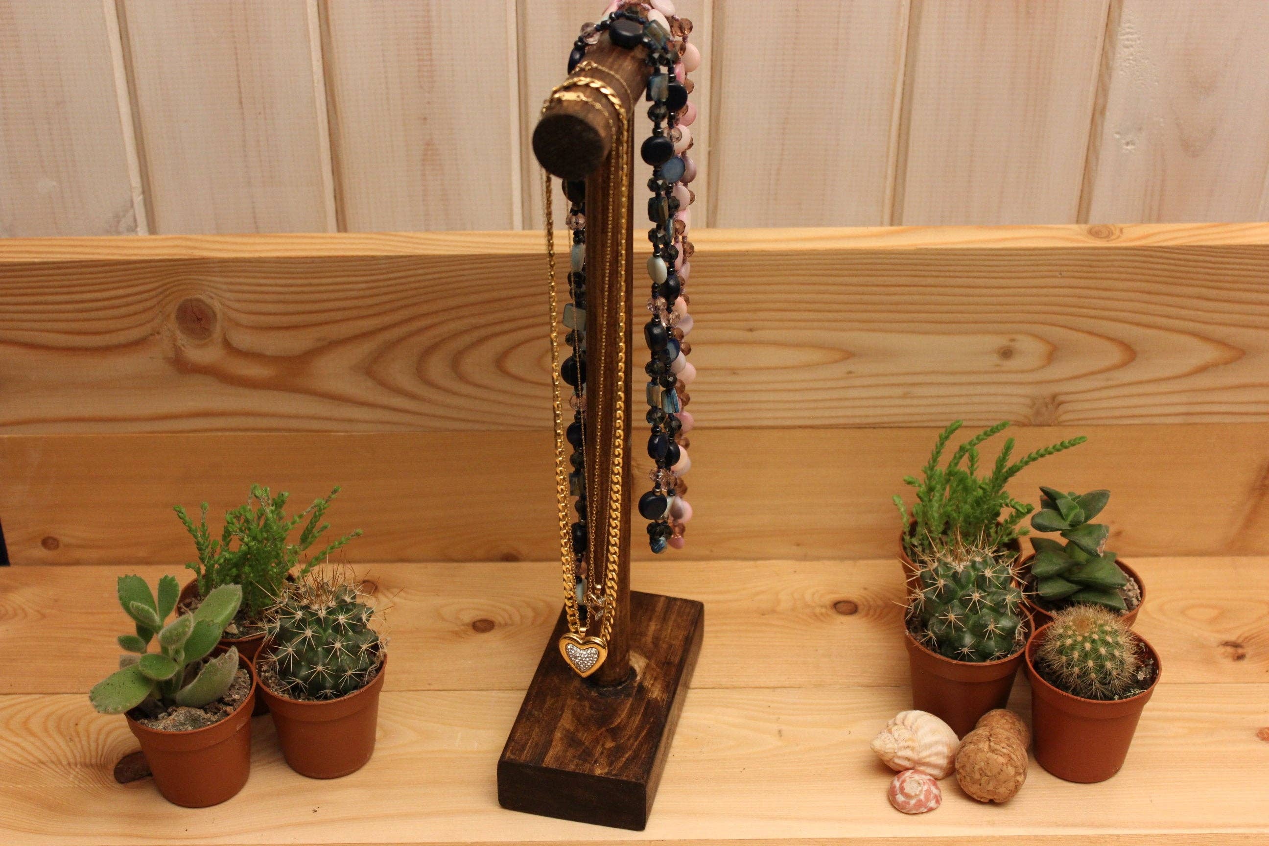 Saw It Loved It - Wholesale Jewelry Stand & Display - Wooden T-Bar Necklace Stand1