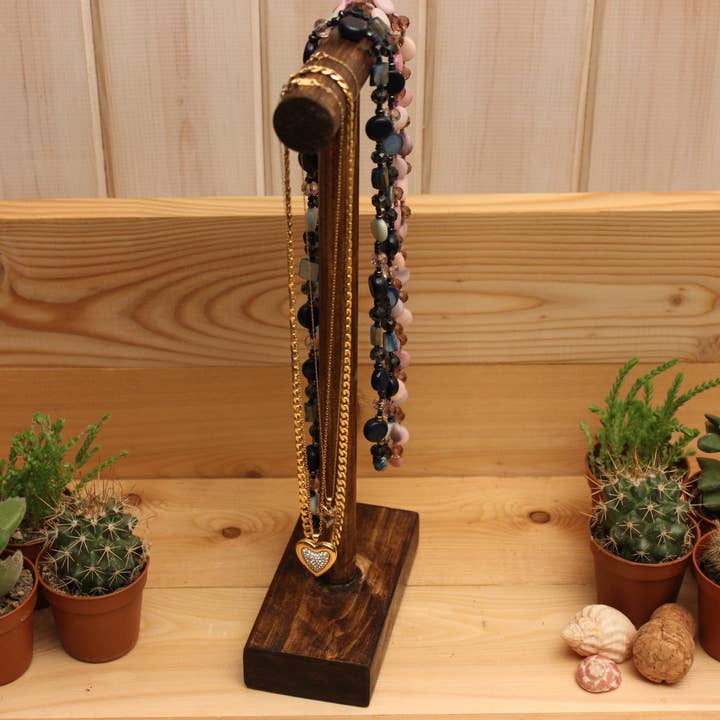 Saw It Loved It - Wholesale Jewelry Stand & Display - Wooden T-Bar Necklace Stand1
