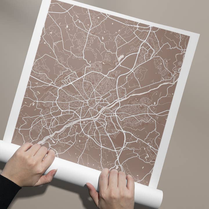 Leave & Live Store - Wholesale Poster - Limoges city map poster (customizable)1