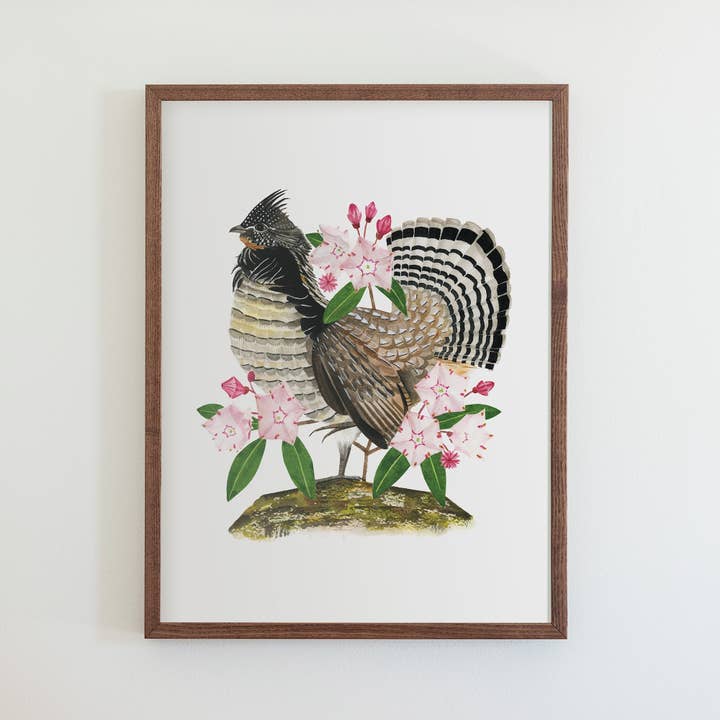 Pennsylvania Ruffed Ripa Print för wholesale av 50 States of Beauty