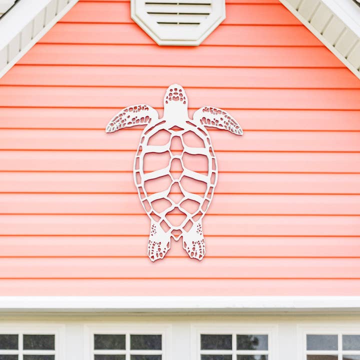 JennyGems - Wholesale Wall Accent - Sea Turtle Wall Decor for Beach House, Patio, Fence4