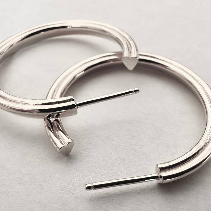 Love Lori Michelle Jewelry - Wholesale Hoop Earrings - Modern Hidden Heart Hoop Earrings2