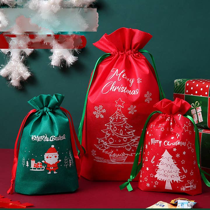 Bolsillo para bolsa de regalo para caramelos navideños, paquete a granel para venta al por mayor de Label & Decore