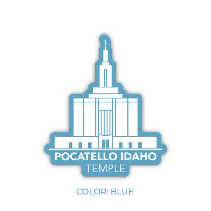 JasmineTreeDesign - Wholesale Sticker - Tempelsticker Pocatello Idaho, LDS Pocatello Idaho-tempel6