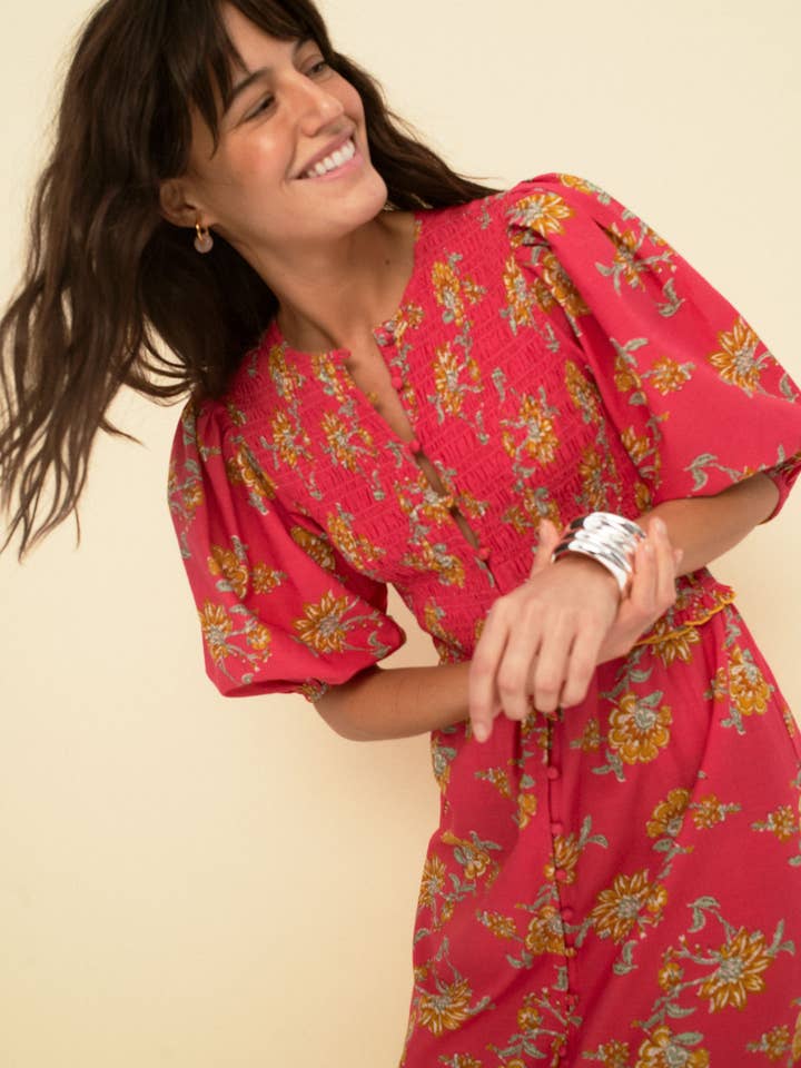 Sonmer Shop USA - Wholesale Dress - Women's - Magnolia dress coral