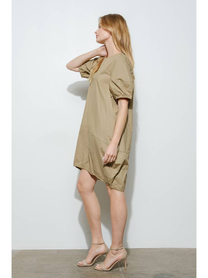 Bloidy – wholesale Klänning - Dam – Poplin Kortärmad Mini Bubble Klänning - D10482SS18