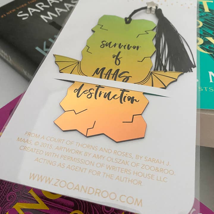 zoo&roo - Wholesale Bookmark - Survivor of Maas Destruction bookmark ACOTAR TOG CC1