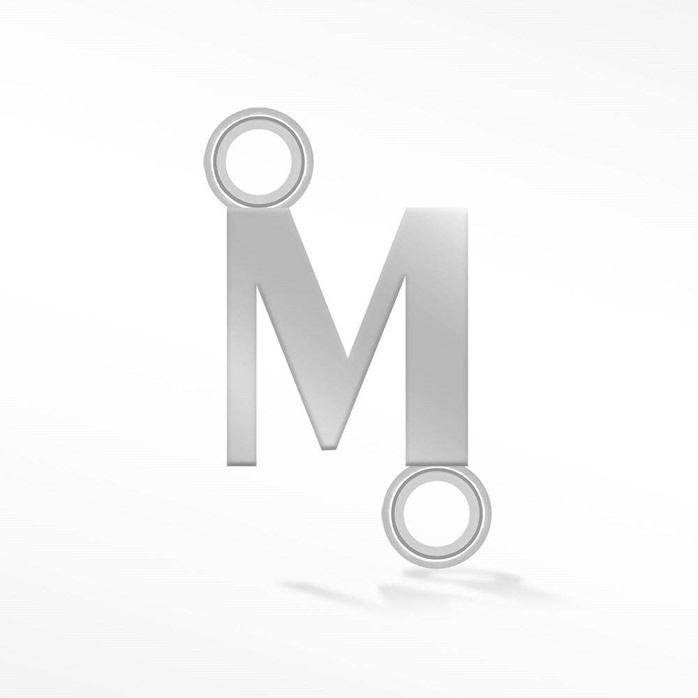 Nina Wynn Pro Shop - Wholesale Individual Charm/Pendant - Wholesale Initial 5mm Sideways Silver Connectors for Permanent Jewelry14