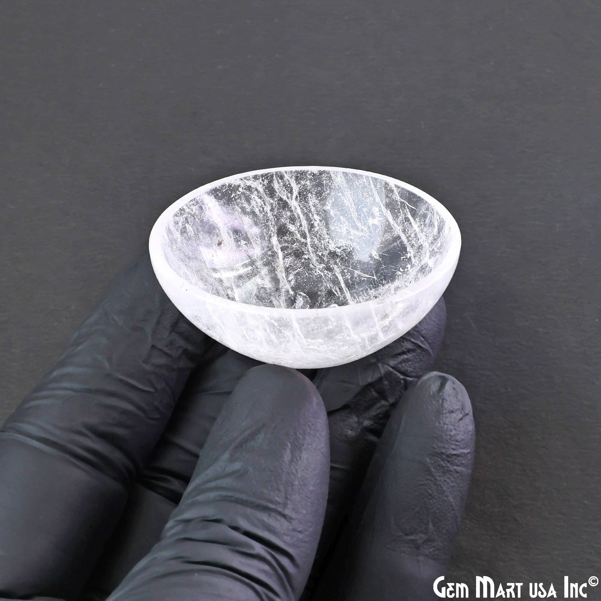 GemMartUSA – wholesale Decorative plate/dish/bowl – Natural Crystal Mini Carved Gemstone Bowl Cup 2 inch2