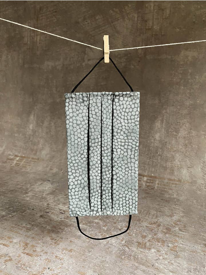 Ren grå Percale Balsamico Mask for engroshandel hos Tessitura Govi