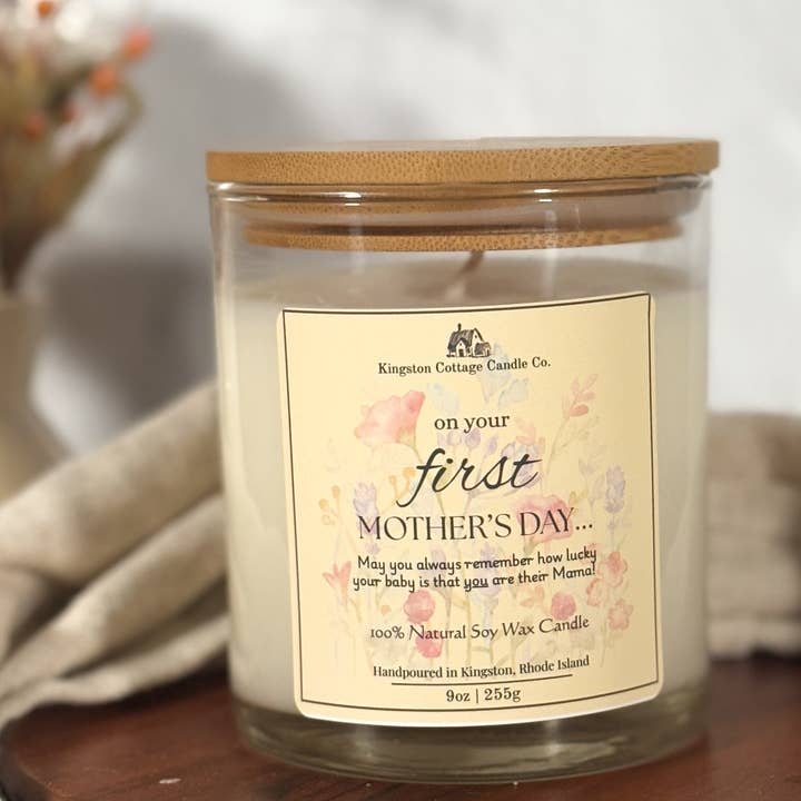 Kingston Cottage Candle Co. - Wholesale Jar/Filled Candle - On Your First Mother’s Day Candle3