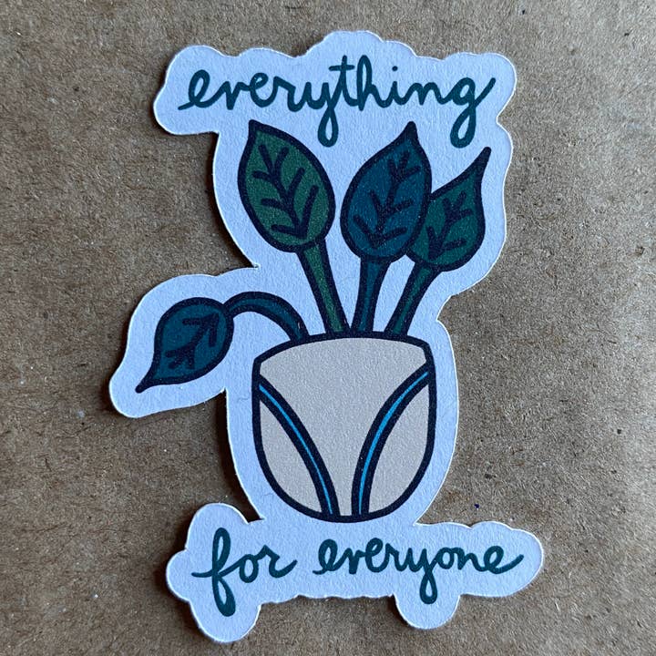 everything for everyone houseplant sticker for wholesale by AnneArchy