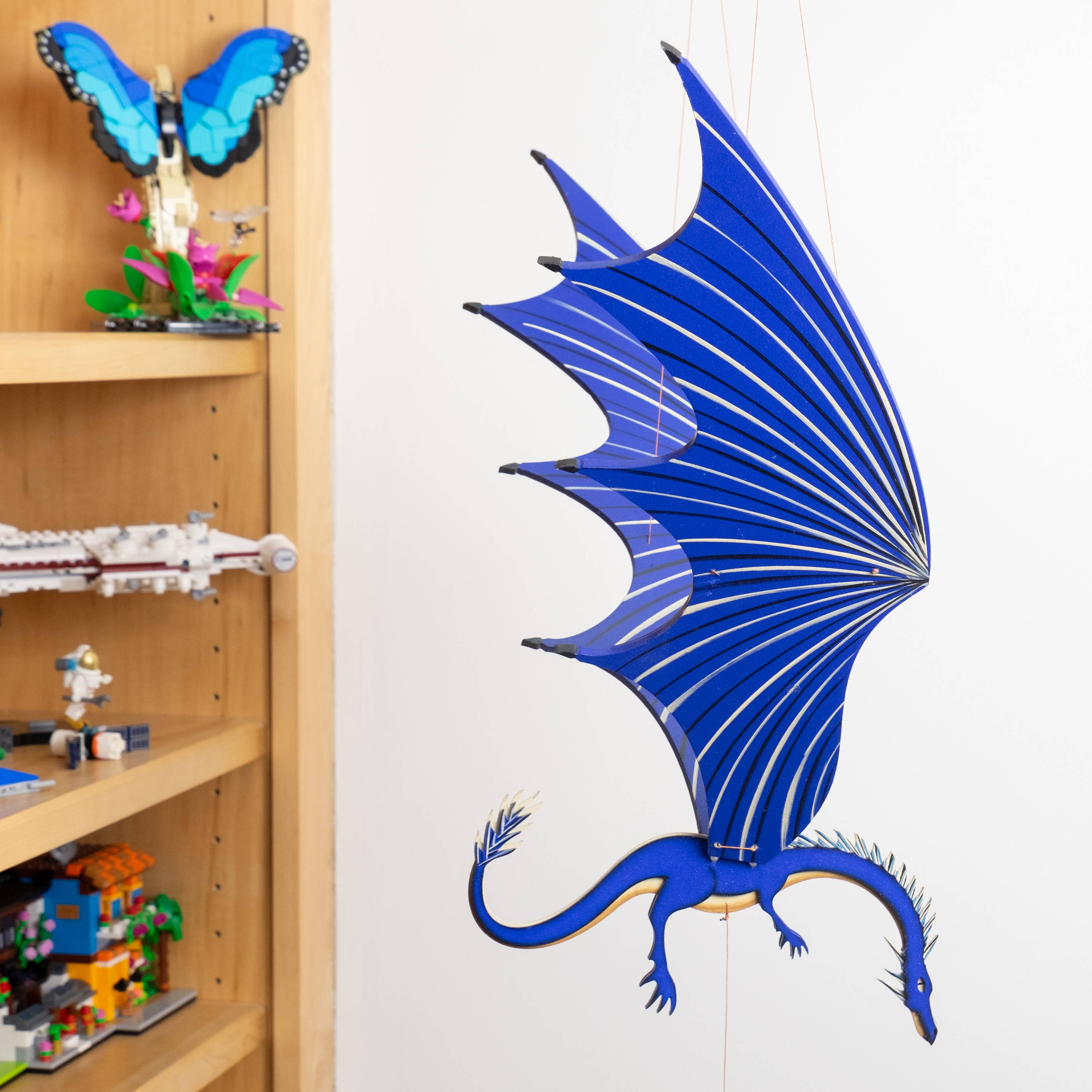 Tulia's Artisan Gallery - Wholesale Mobile - 32" XL Dragon Flying Mobile1