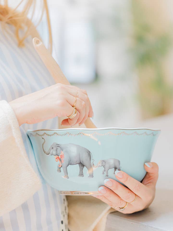 Yvonne Ellen Elephant Large Serving Bowl for wholesale by Yvonne Ellen