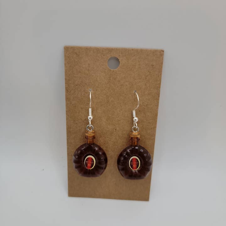 S and E Hobbies and Collectables - Wholesale Dangle Earrings - Cognac XO Drink Earrings2