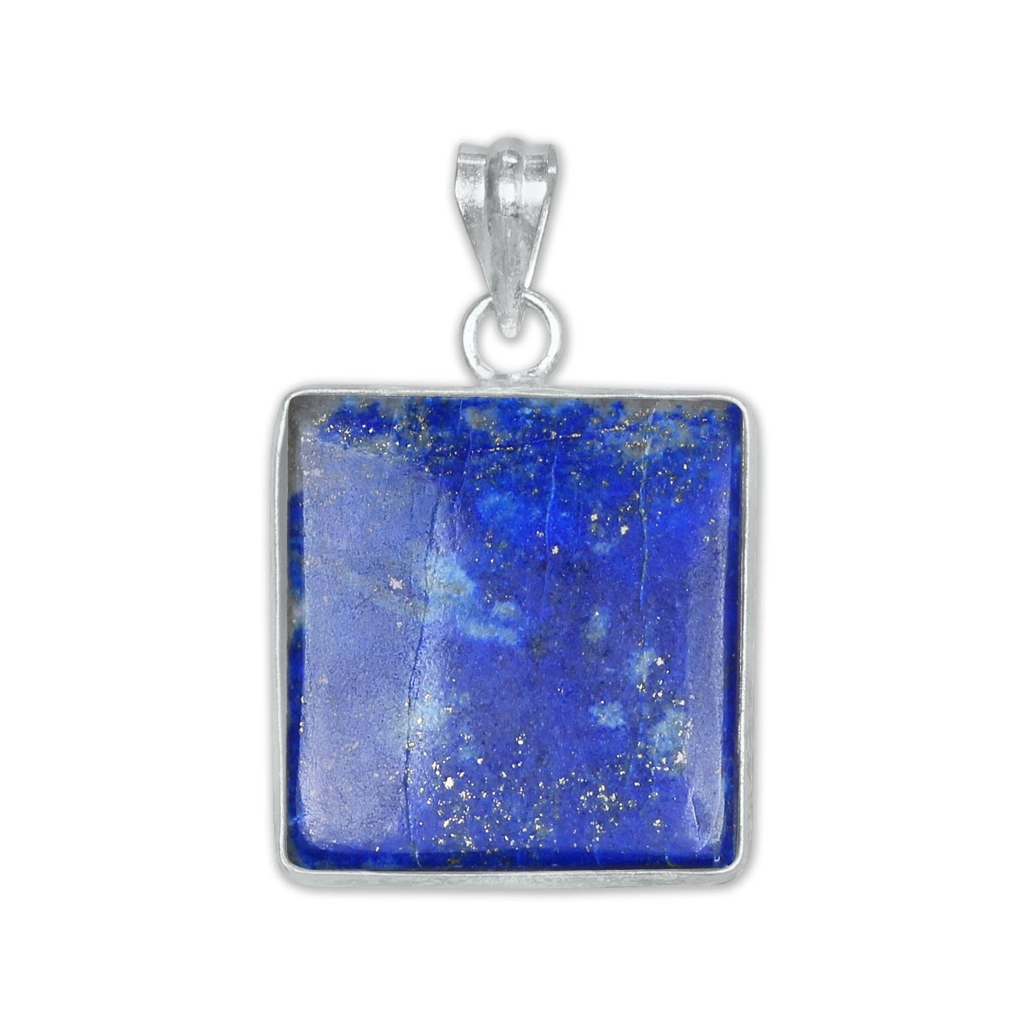 Handmade Jewels - Wholesale Individual Charm/Pendant - Lapis Lazuli Minimalist Pendants -  Handmade, Silver-Plated, Wholesale6